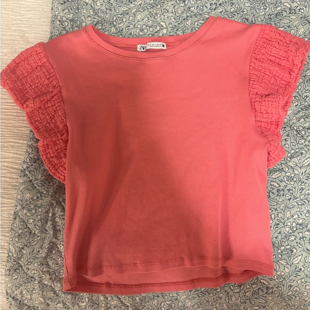 Pink Zara cropped top!